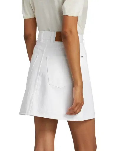 BLK DNM Women's Skirt 74 - White - Size 8 | Thumbnail 5