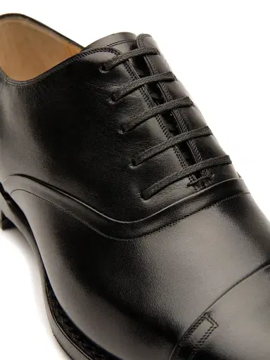 Bally Men's Selby Leather Oxfords - Black | Thumbnail 4