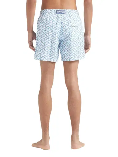 Vilebrequin Men's Moorea Net Sharks Swim Trunks - Blanc - Size Small | Thumbnail 4 Vilebrequin Men's Moorea Net Sharks Swim Trunks - Blanc - Size Small | Thumbnail 4