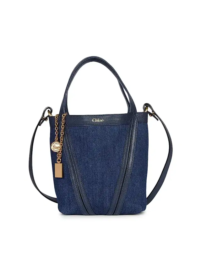 Chloé Women's  Spin Denim Tote Bag - Submarine Blue