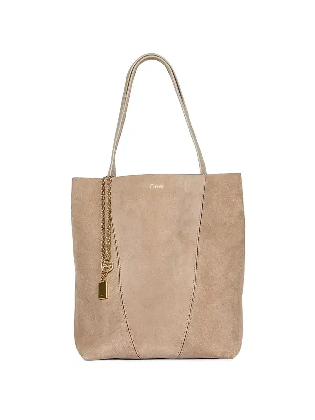 Chloé Women's  Spin Suede Tote Bag - Motty Grey