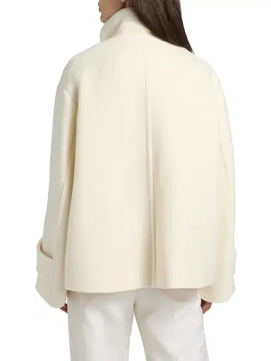 Chloé Women's Wool Double-Breasted Coat - Eden White | Thumbnail 5 Chloé Women's Wool Double-Breasted Coat - Eden White | Thumbnail 5