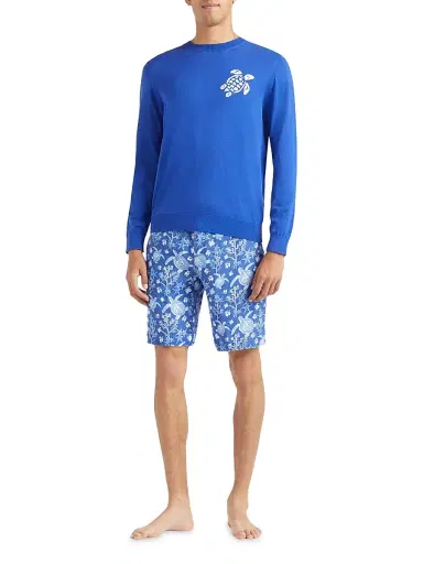 Vilebrequin Men's Turtle Cotton Crewneck Sweater - Marrakech - Size XXL | Thumbnail 2