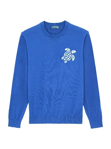 Vilebrequin Men's Turtle Cotton Crewneck Sweater - Marrakech - Size XXL | Thumbnail 1