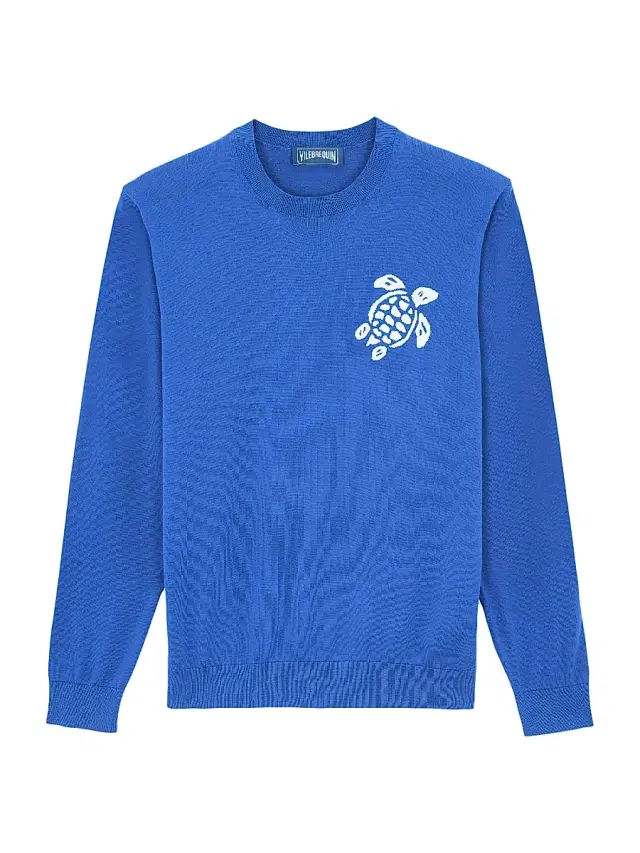 Men's Turtle Cotton Crewneck Sweater - Marrakech