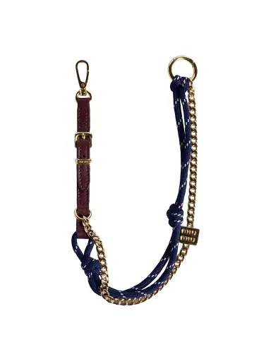 Miu Miu Women's Leather, Cord, and Metal Trick Bag Accessory | Thumbnail 1 Miu Miu Women's Leather, Cord, and Metal Trick Bag Accessory | Thumbnail 1
