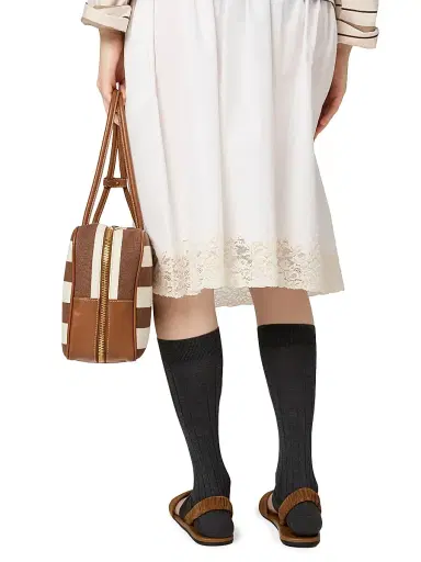 Miu Miu Women's Poplin Skirt - White | Thumbnail 4