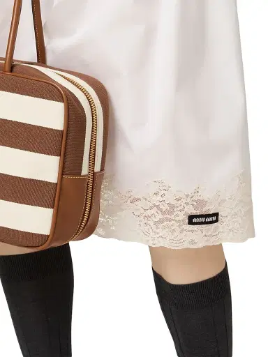 Miu Miu Women's Poplin Skirt - White | Thumbnail 5