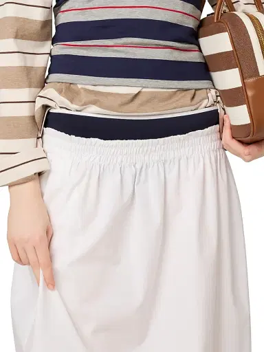 Miu Miu Women's Poplin Skirt - White | Thumbnail 6