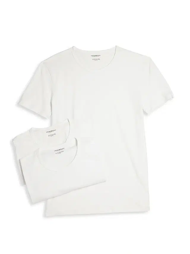 Pure Cotton 3-Pack Crewneck T-Shirts - White