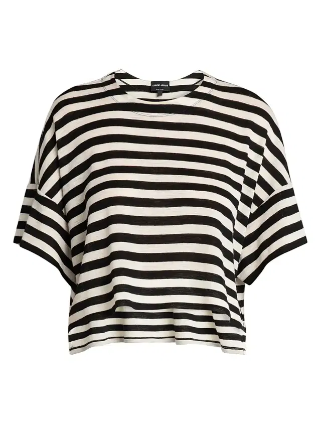 Giorgio Armani Women's Striped Oversized T-Shirt