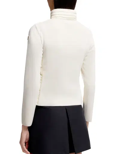 Moncler Women's Down-Filled Cardigan in Wool - White - Size XL | Thumbnail 3 Moncler Women's Down-Filled Cardigan in Wool - White - Size XL | Thumbnail 3