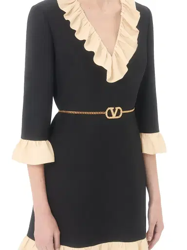 Valentino Garavani Women's Vlogo Signature Chain Belt with Crystals | Thumbnail 2 Valentino Garavani Women's Vlogo Signature Chain Belt with Crystals | Thumbnail 2