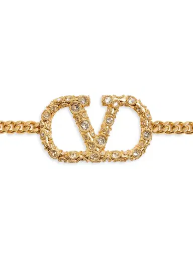 Valentino Garavani Women's Vlogo Signature Chain Belt with Crystals | Thumbnail 4 Valentino Garavani Women's Vlogo Signature Chain Belt with Crystals | Thumbnail 4