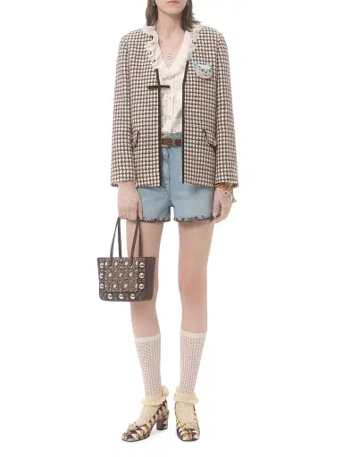 Valentino Garavani Women's Nellcôte Mini Embroidered Shopping Tote Bag | Thumbnail 2