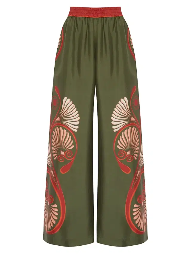La DoubleJ Women's Palazzo Pants - Dark Green