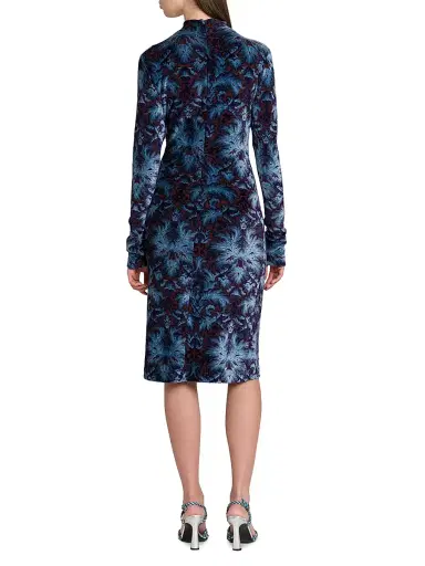 Etro Women's Jacquard Velvet Mock Turtleneck Dress | Thumbnail 5 Etro Women's Jacquard Velvet Mock Turtleneck Dress | Thumbnail 5
