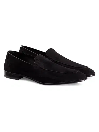 Stefano Ricci Men's Calfskin Leather Loafers - Black - Size 11 | Thumbnail 2