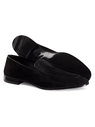 Stefano Ricci Men's Calfskin Leather Loafers - Black - Size 11 | Thumbnail 3