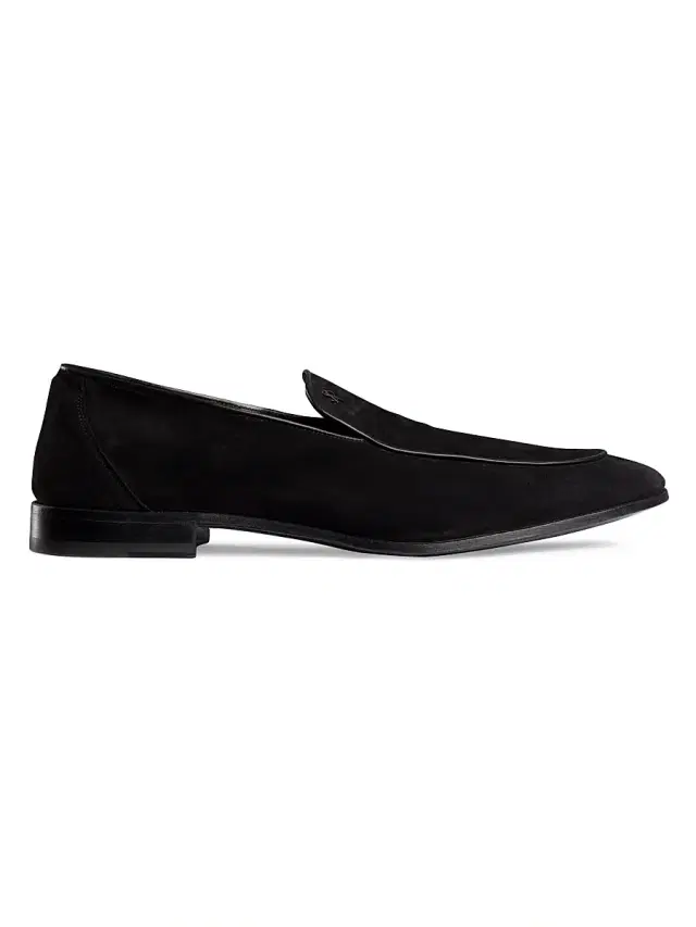 Men's Calfskin Leather Loafers - Black