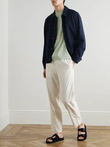 Sunspel Wool-Blend Seersucker Shirt Jacket - Men | Thumbnail 2 Sunspel Wool-Blend Seersucker Shirt Jacket - Men | Thumbnail 2