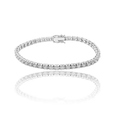 Wish Fine Jewelry 3.00ct Diamond 14K Gold Tennis Bracelet | Thumbnail 1