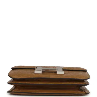 HERMÈS Hermes Constance 18 Kraft Matte Alligator Mississippiensis Palladium Hardware | Thumbnail 6 HERMÈS Hermes Constance 18 Kraft Matte Alligator Mississippiensis Palladium Hardware | Thumbnail 6