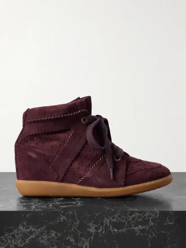 Bobby Suede Wedge Sneakers