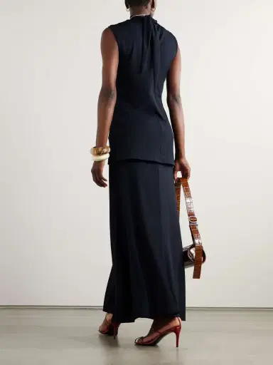 Jil Sander Layered Jersey Turtleneck Maxi Dress | Thumbnail 3 Jil Sander Layered Jersey Turtleneck Maxi Dress | Thumbnail 3