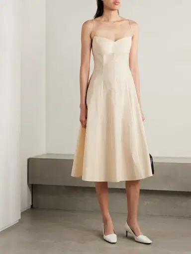 Khaite Isabella Cotton-canvas Midi Dress | Thumbnail 2