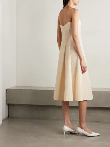 Khaite Isabella Cotton-canvas Midi Dress | Thumbnail 3