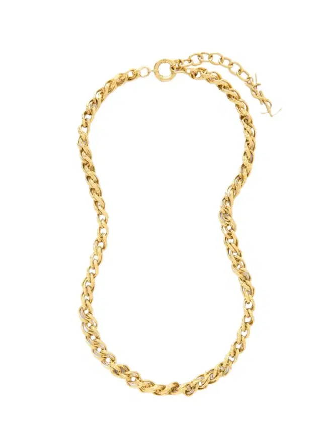 Hammered Gold-tone Necklace