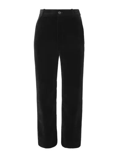Saint Laurent Cotton-velvet Cropped Slim-leg Pants | Thumbnail 1