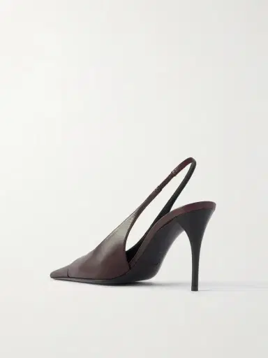 Saint Laurent Babylone Leather Slingback Pumps | Thumbnail 3 Saint Laurent Babylone Leather Slingback Pumps | Thumbnail 3