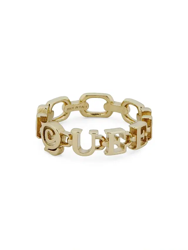Women's Goldtone "" Ring - Pale Gold