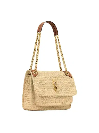 Saint Laurent Women's Niki Medium in Raffia Bag | Thumbnail 6 Saint Laurent Women's Niki Medium in Raffia Bag | Thumbnail 6