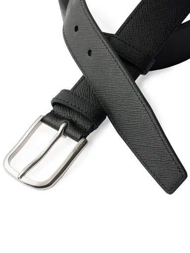 Prada Men's Saffiano Leather Belt | Thumbnail 2