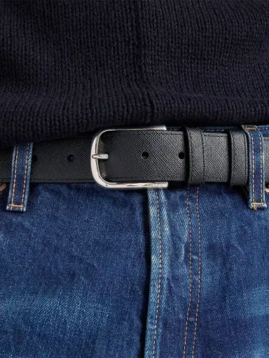 Prada Men's Saffiano Leather Belt | Thumbnail 3