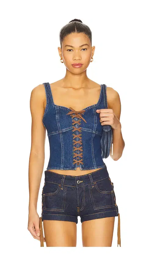 L'AGENCE Nayeli Corset Tank Top