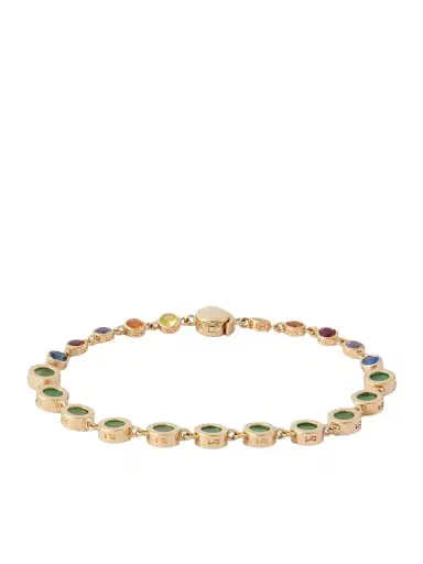 LUIS MORAIS 14-Karat Gold Multi-Stone Bracelet - Men | Thumbnail 1