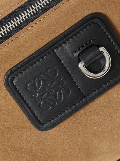 Loewe Leather-Trimmed Suede and Canvas Messenger Bag - Men | Thumbnail 4 Loewe Leather-Trimmed Suede and Canvas Messenger Bag - Men | Thumbnail 4