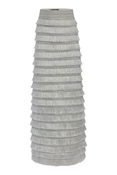 PatBo Metallic Fringe Maxi Skirt | Thumbnail 6