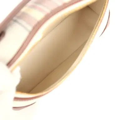 Madison Avenue Couture Loro Piana Extra Pocket L19 Pouch Record and Caramel Sugar Canvas Stripes Gold Hardware | Thumbnail 8 Madison Avenue Couture Loro Piana Extra Pocket L19 Pouch Record and Caramel Sugar Canvas Stripes Gold Hardware | Thumbnail 8