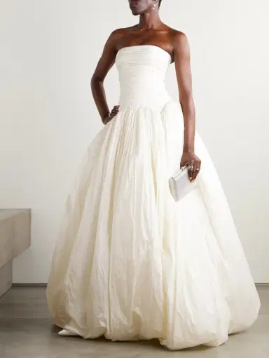 Danielle Frankel Drew Strapless Taffeta Gown | Thumbnail 2