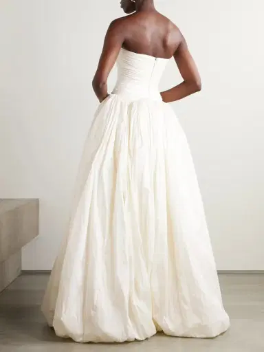Danielle Frankel Drew Strapless Taffeta Gown | Thumbnail 3