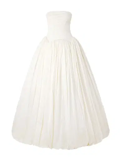 Danielle Frankel Drew Strapless Taffeta Gown | Thumbnail 1
