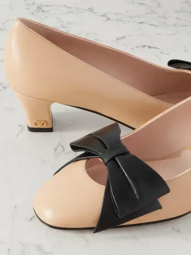 Valentino Garavani Bowow 45 Bow-embellished Leather Pumps | Thumbnail 4 Valentino Garavani Bowow 45 Bow-embellished Leather Pumps | Thumbnail 4