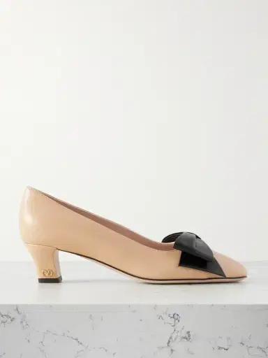 Valentino Garavani Bowow 45 Bow-embellished Leather Pumps | Thumbnail 1 Valentino Garavani Bowow 45 Bow-embellished Leather Pumps | Thumbnail 1