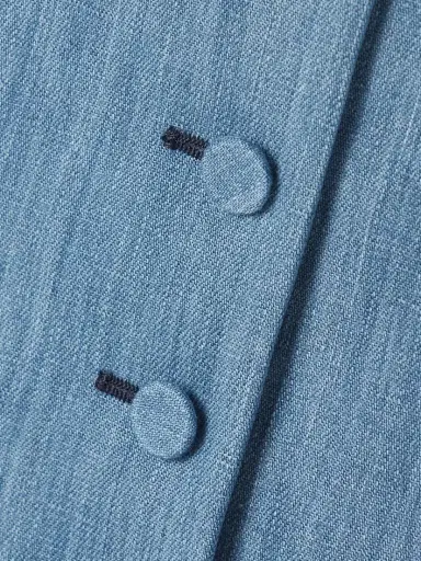 Gabriela Hearst Coleridge Cotton And Linen-blend Chambray Vest | Thumbnail 5 Gabriela Hearst Coleridge Cotton And Linen-blend Chambray Vest | Thumbnail 5