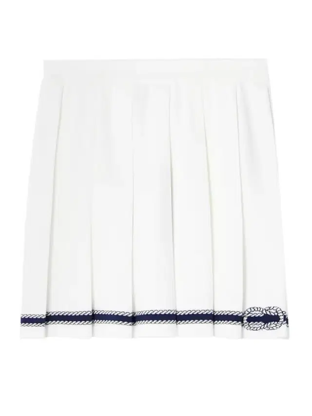 Pleated Intarsia Cotton-blend Mini kirt
